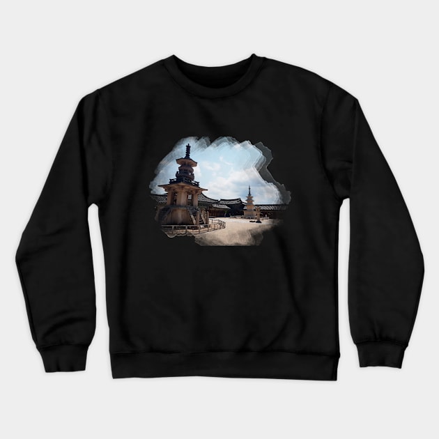 Bulguksa Temple Crewneck Sweatshirt by madeinDAEHAN